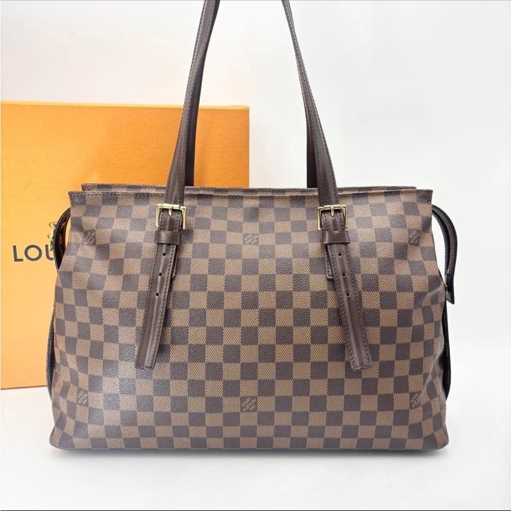 ❌SOLD❌LOUIS VUITTON N51119 Damier Chelsea Tote Bag Shoulder Bag Handbag Brown